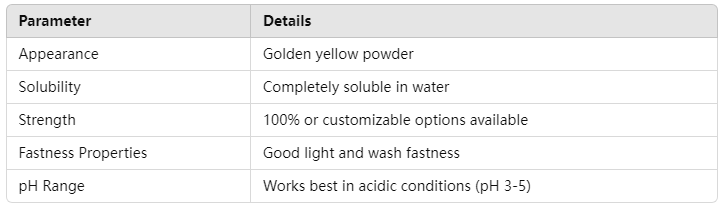 Acid Gold Yellow G Product Specifications.png