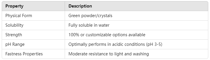 Malachite Green (Basic Green 4) Technical Specifications.png